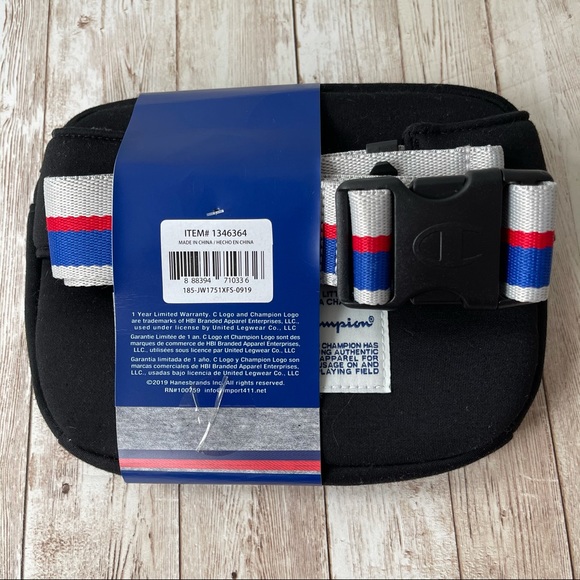 CHAMPION MULTI PURPOUSE BELT BAG FANNY PACK BLACK - Picture 3 of 3